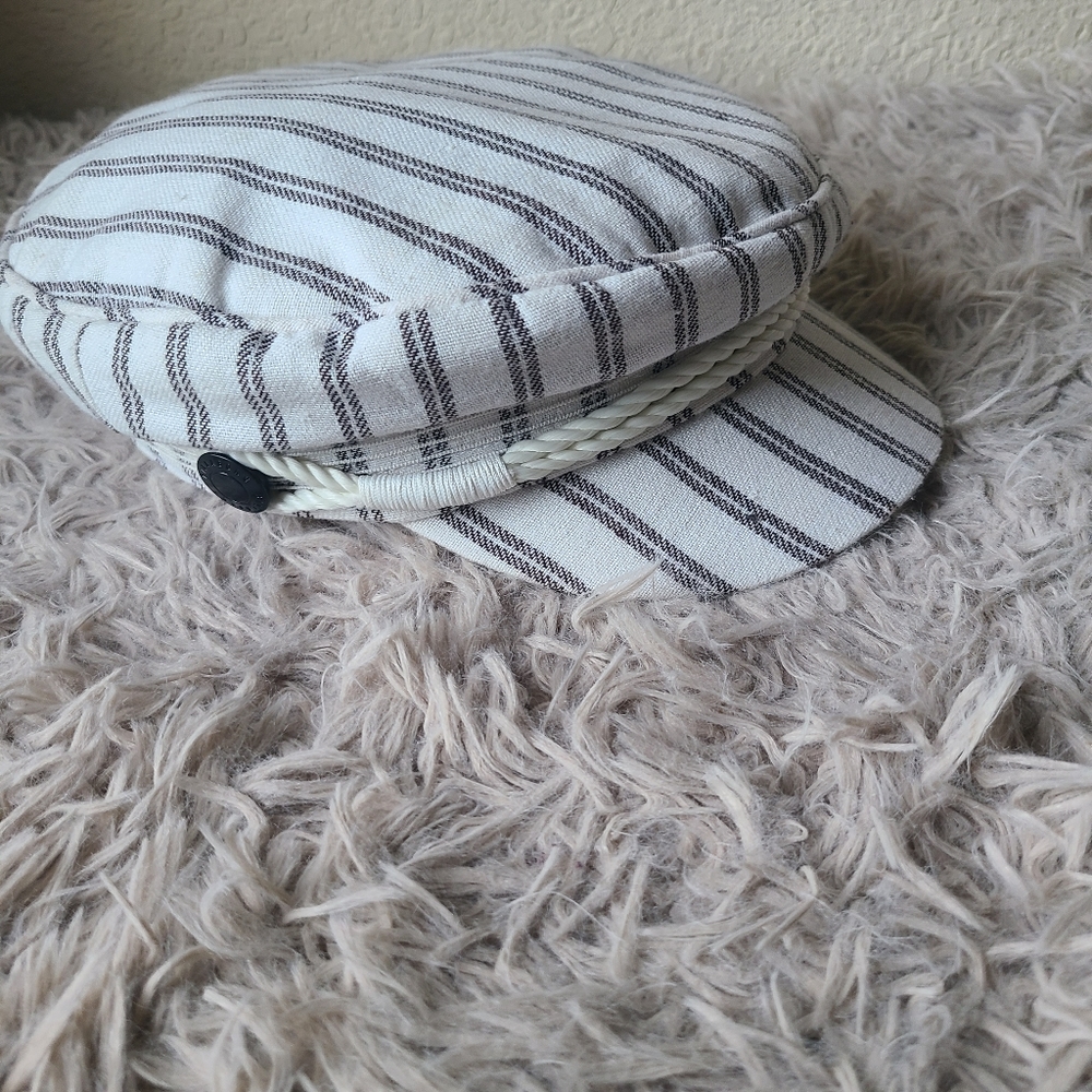 Billabong Captian Hat Striped linen blend hat One Size Fits Most NWT